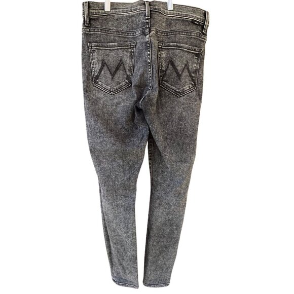 Mother The Seamed Swooner Skimp Jeans Size 29 Black Denim USA - Picture 3 of 16